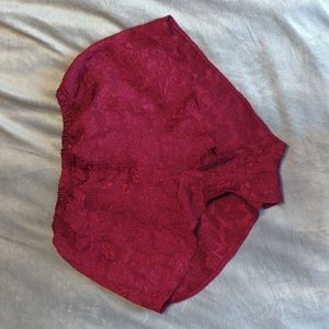 Maroon shorts